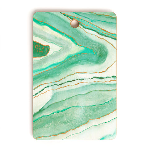 Viviana Gonzalez Agate Inspired Watercolor 07 Cutting Board Rectangle