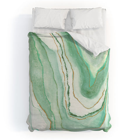 Viviana Gonzalez Agate Inspired Watercolor 07 Duvet Cover