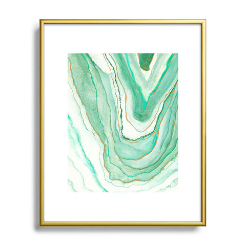 Viviana Gonzalez Agate Inspired Watercolor 07 Metal Framed Art Print