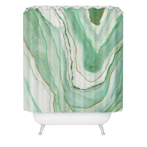 Viviana Gonzalez Agate Inspired Watercolor 07 Shower Curtain
