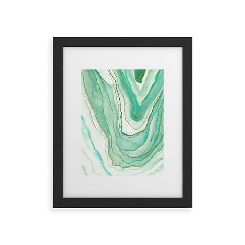 Viviana Gonzalez Agate Inspired Watercolor 07 Framed Art Print