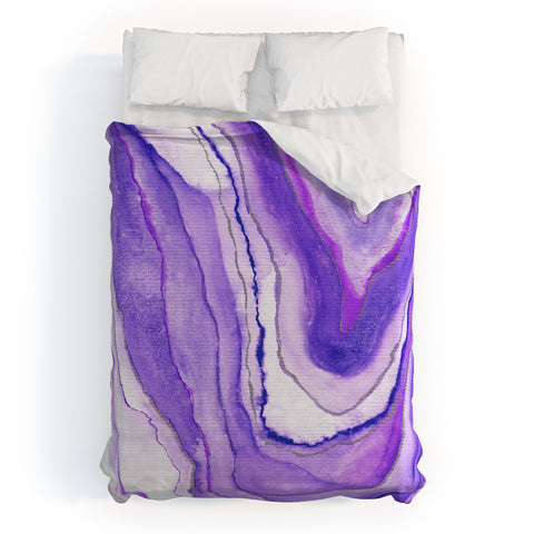 Viviana Gonzalez Agate Inspired Watercolor 09 Duvet Cover