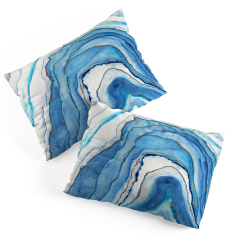 Viviana Gonzalez AGATE Inspired Watercolor Abstract 02 Pillow Shams
