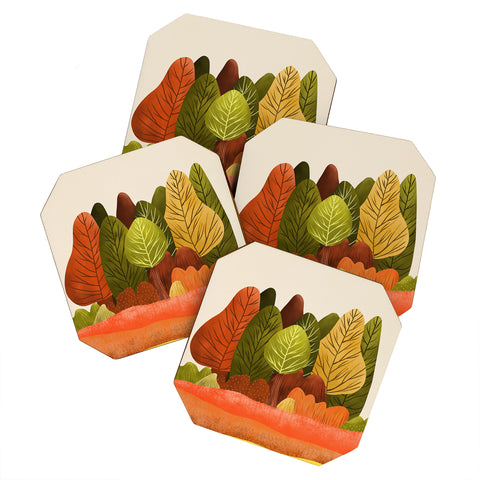 Viviana Gonzalez Autumn landscape 1 Coaster Set