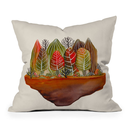Viviana Gonzalez Autumn landscape 3 Outdoor Throw Pillow