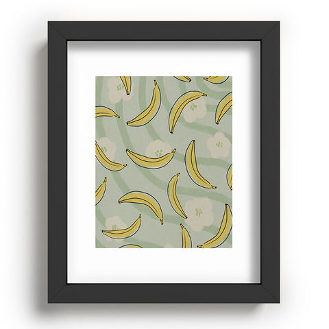 Viviana Gonzalez Banana And Flowers Recessed Framing Rectangle