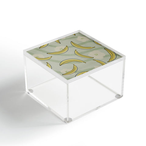 Viviana Gonzalez Banana And Flowers Acrylic Box