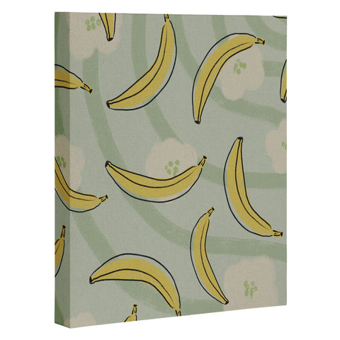 Viviana Gonzalez Banana And Flowers Art Canvas