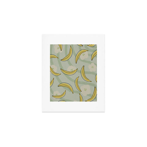 Viviana Gonzalez Banana And Flowers Art Print