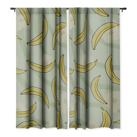 Viviana Gonzalez Banana And Flowers Blackout Non Repeat