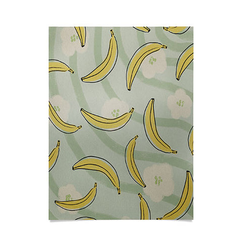 Viviana Gonzalez Banana And Flowers Poster