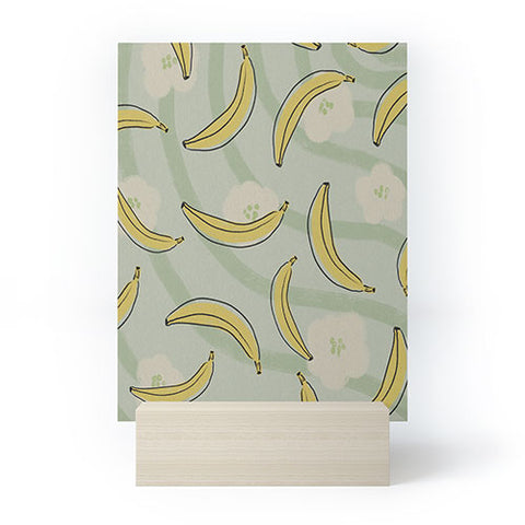 Viviana Gonzalez Banana And Flowers Mini Art Print