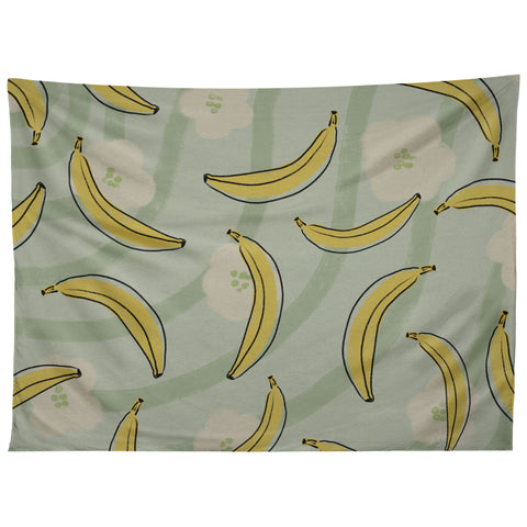 Viviana Gonzalez Banana And Flowers Tapestry