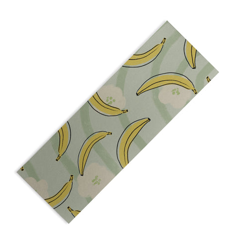 Viviana Gonzalez Banana And Flowers Yoga Mat