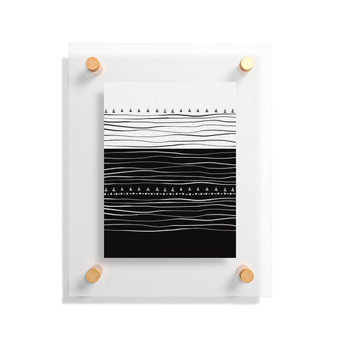 Viviana Gonzalez Black and white collection 01 Floating Acrylic Print