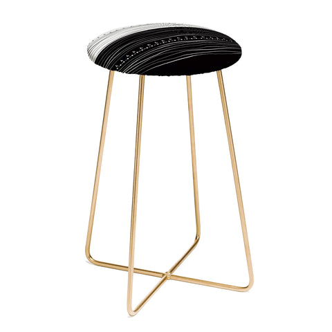 Viviana Gonzalez Black and white collection 01 Counter Stool