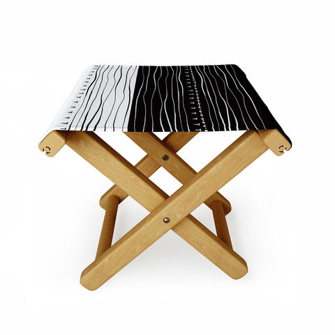 Viviana Gonzalez Black and white collection 01 Folding Stool