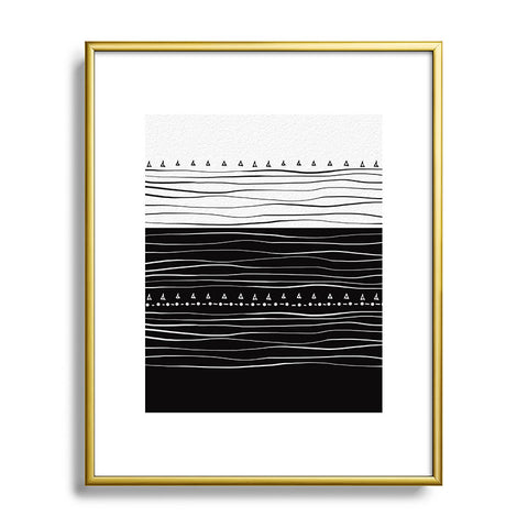 Viviana Gonzalez Black and white collection 01 Metal Framed Art Print