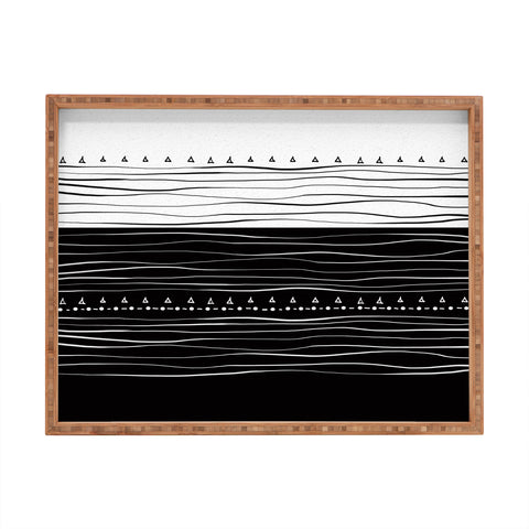 Viviana Gonzalez Black and white collection 01 Rectangular Tray