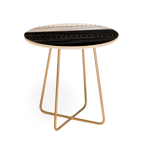 Viviana Gonzalez Black and white collection 01 Round Side Table