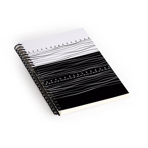Viviana Gonzalez Black and white collection 01 Spiral Notebook