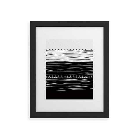 Viviana Gonzalez Black and white collection 01 Framed Art Print
