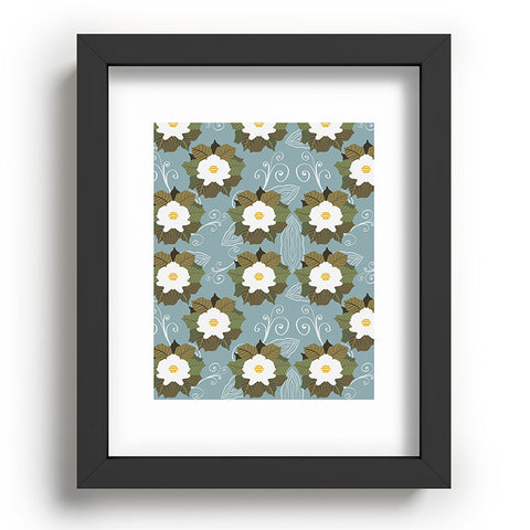Viviana Gonzalez Boho Flowers vibes Recessed Framing Rectangle