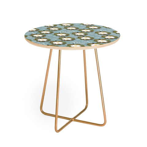 Viviana Gonzalez Boho Flowers vibes Round Side Table