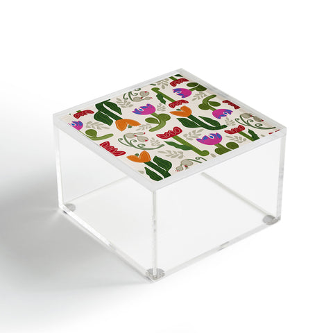 Viviana Gonzalez Bold Folk Wildflowers Acrylic Box