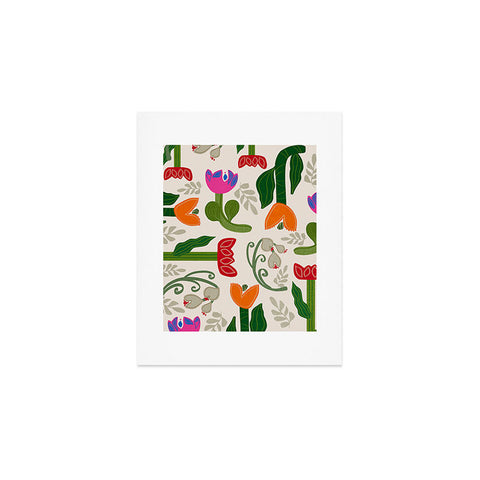 Viviana Gonzalez Bold Folk Wildflowers Art Print