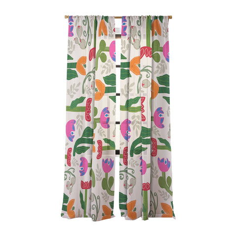 Viviana Gonzalez Bold Folk Wildflowers Sheer Non Repeat