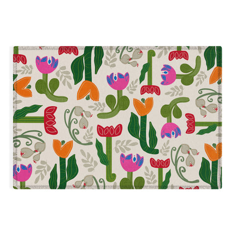 Viviana Gonzalez Bold Folk Wildflowers Outdoor Rug