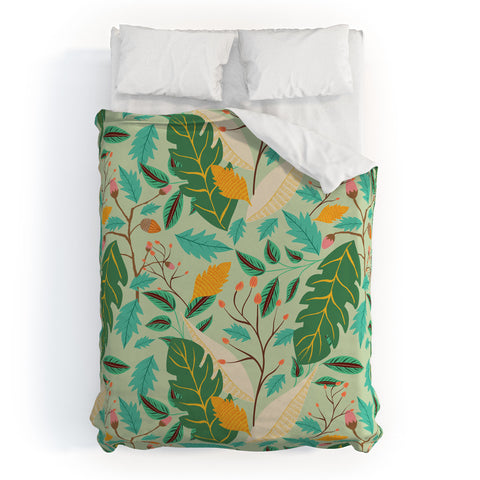 Viviana Gonzalez Botanic Floral 2 Duvet Cover