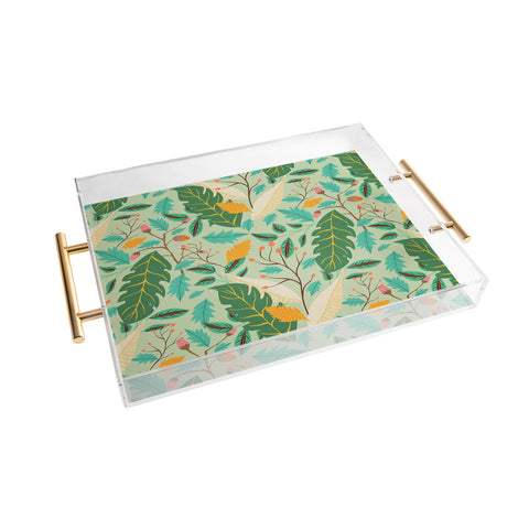 Viviana Gonzalez Botanic Floral 2 Acrylic Tray