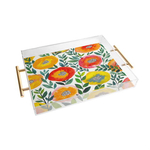 Viviana Gonzalez Botanic Floral 5 Acrylic Tray