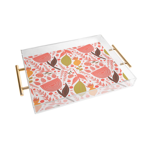 Viviana Gonzalez Botanic Floral 7 Acrylic Tray