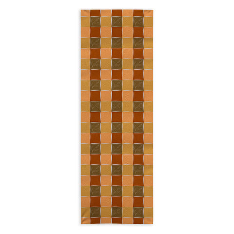 Viviana Gonzalez Checkerboard Autumn Vibes Yoga Towel