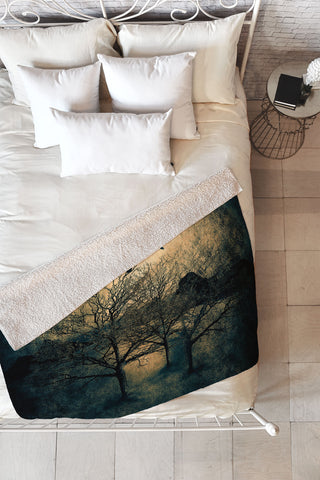 Viviana Gonzalez Dark Forest II Fleece Throw Blanket