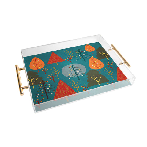 Viviana Gonzalez Decor Modern Christmas 1 Acrylic Tray