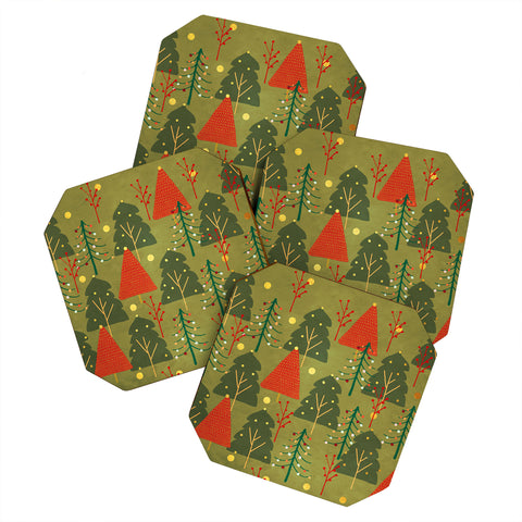 Viviana Gonzalez Decor Modern Christmas 3 Coaster Set