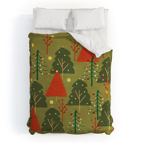 Viviana Gonzalez Decor Modern Christmas 3 Duvet Cover