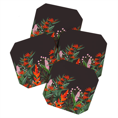 Viviana Gonzalez Dramatic Florals collection 01 Coaster Set