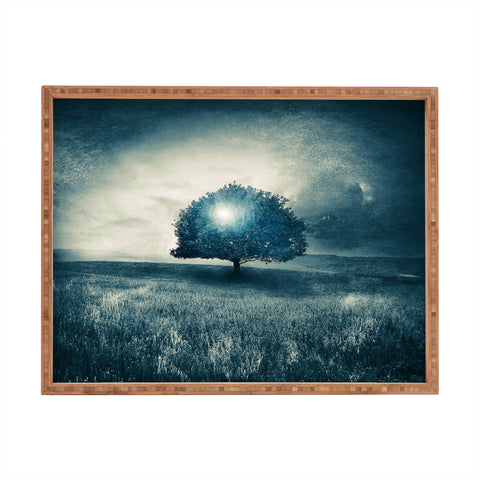Viviana Gonzalez Energy From The Blue Tree Rectangular Tray