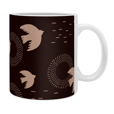 Viviana Gonzalez Espresso caramel Boho birds Coffee Mug