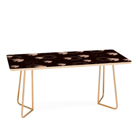 Viviana Gonzalez Espresso caramel Boho birds Coffee Table
