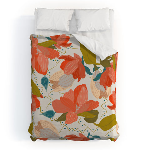 Viviana Gonzalez Florals pattern 02 Duvet Cover