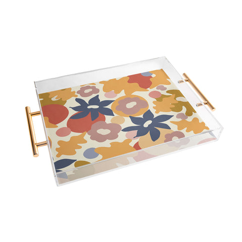 Viviana Gonzalez Flowers In Summer Acrylic Tray