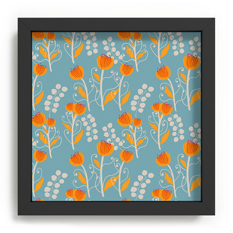 Viviana Gonzalez Folk Wild Flowers Recessed Framing Square