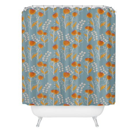 Viviana Gonzalez Folk Wild Flowers Shower Curtain
