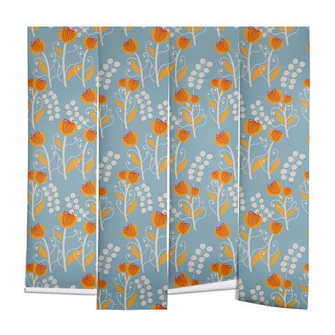 Viviana Gonzalez Folk Wild Flowers Wall Mural